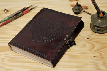 Blooming Heartfelt Leather Journal