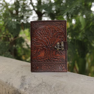 Tree Of Life Embossed Leather Journal