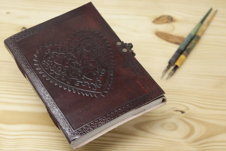 Blooming Heartfelt Leather Journal