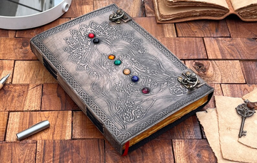 Cosmic Hecate 7 Holistic Stone Leather Journal